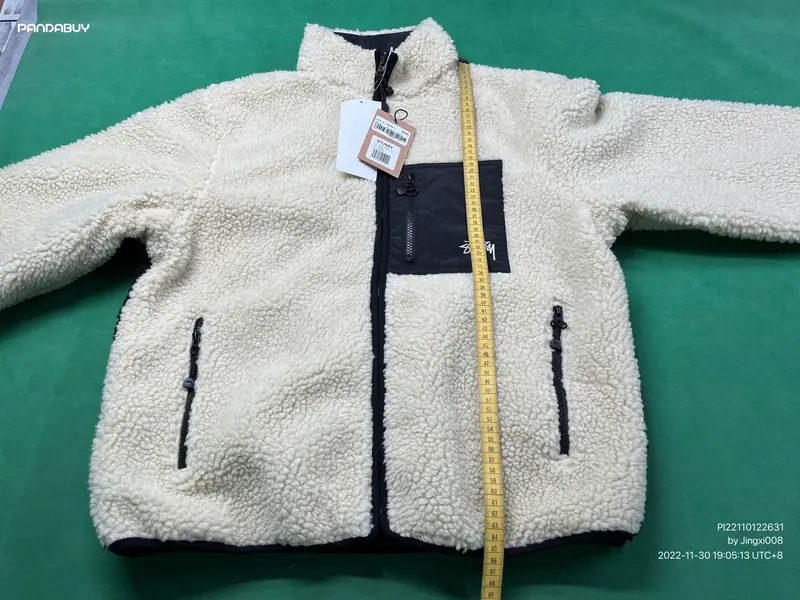 Stussy 8Ball Fleece — Green · Jacket foto QC real 1