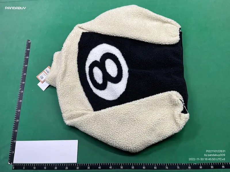 Stussy 8Ball Fleece — Green · Jacket foto QC real 5