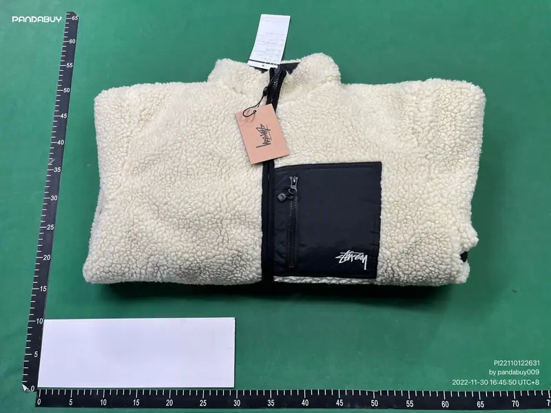 Stussy 8Ball Fleece — Green · Jacket foto QC real 6