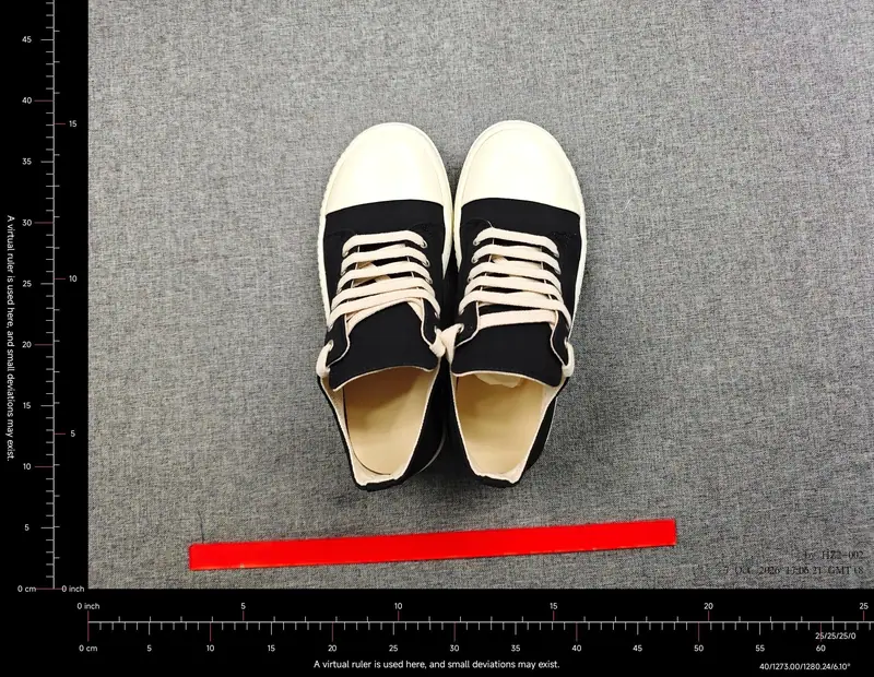Rick Owens Ramones Low Black Milk foto QC real 6