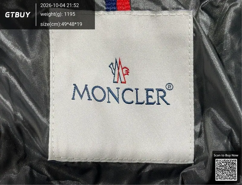 Moncler Maya — Black · Down Jacket foto QC real 6