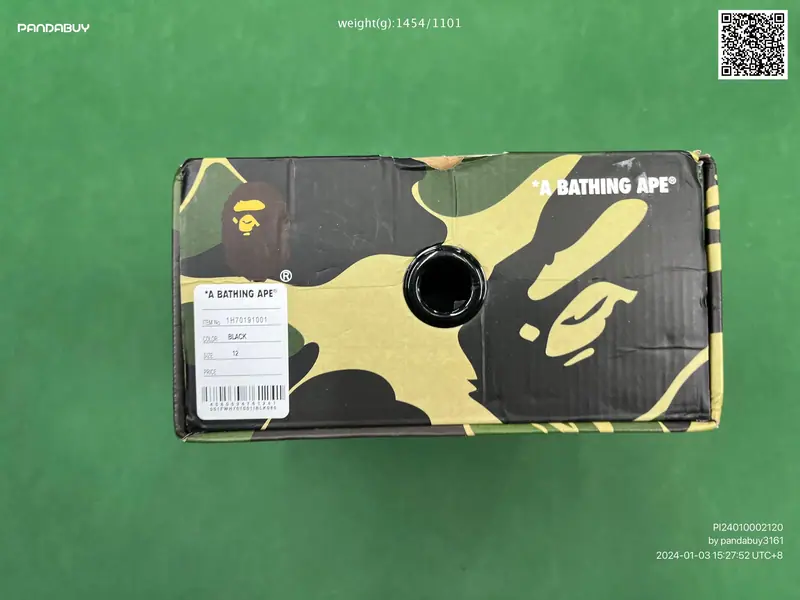 Bape Sta Low Black White foto QC real 5