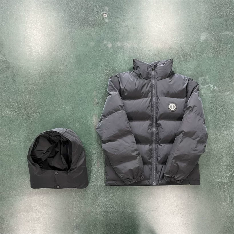 Trapstar Shooters Puffer Men S Detachable Jacket Quality Shiny Original Drill photo 7