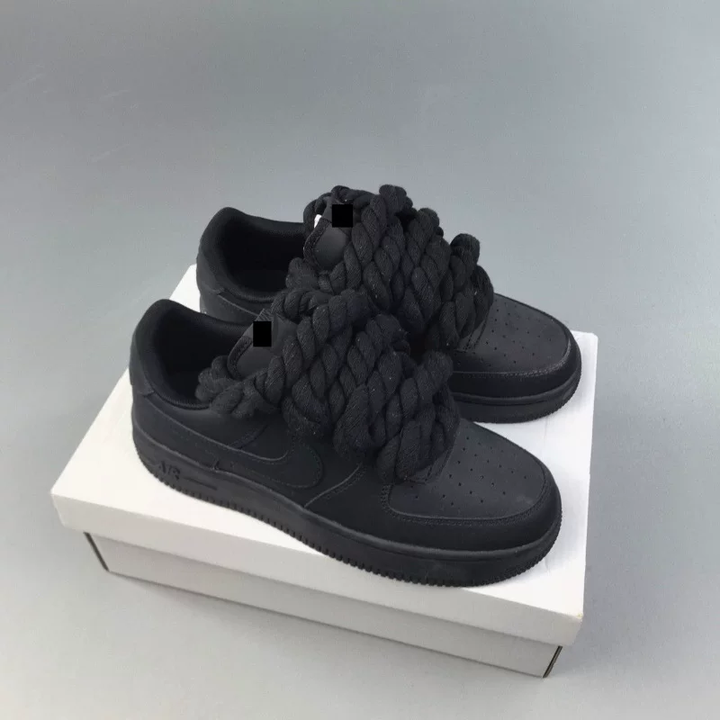Af1 Hemp Rope Sneakers With Thick Laces Women S Sports photo 24