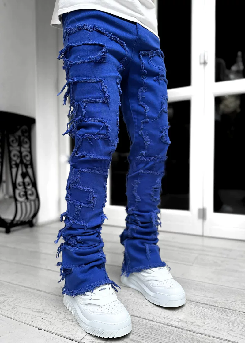 New Style Men S Straight Leg Jeans European And American Street photo 3