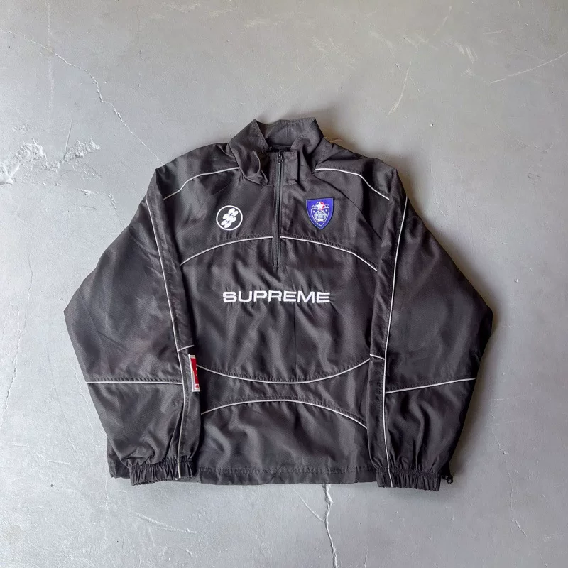Sup X Umb Joint Brand Football Jacket Casual Simple Fashion Zipper High Collar photo 14