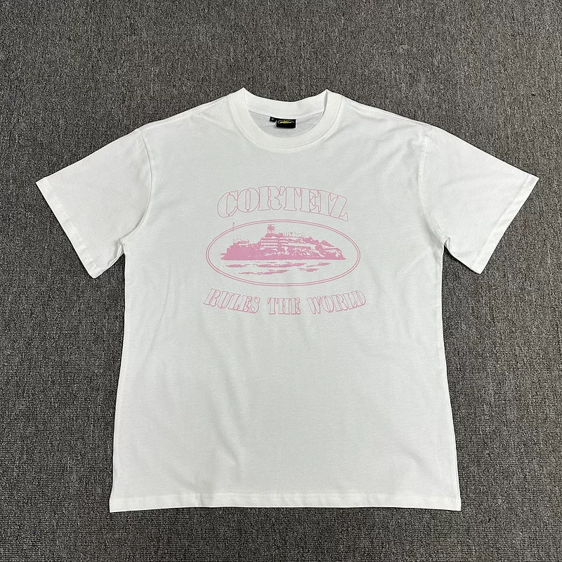 Corteiz Alcatraz Series T Shirt Short Sleeved Letter Logo Printed Round Neck photo 65