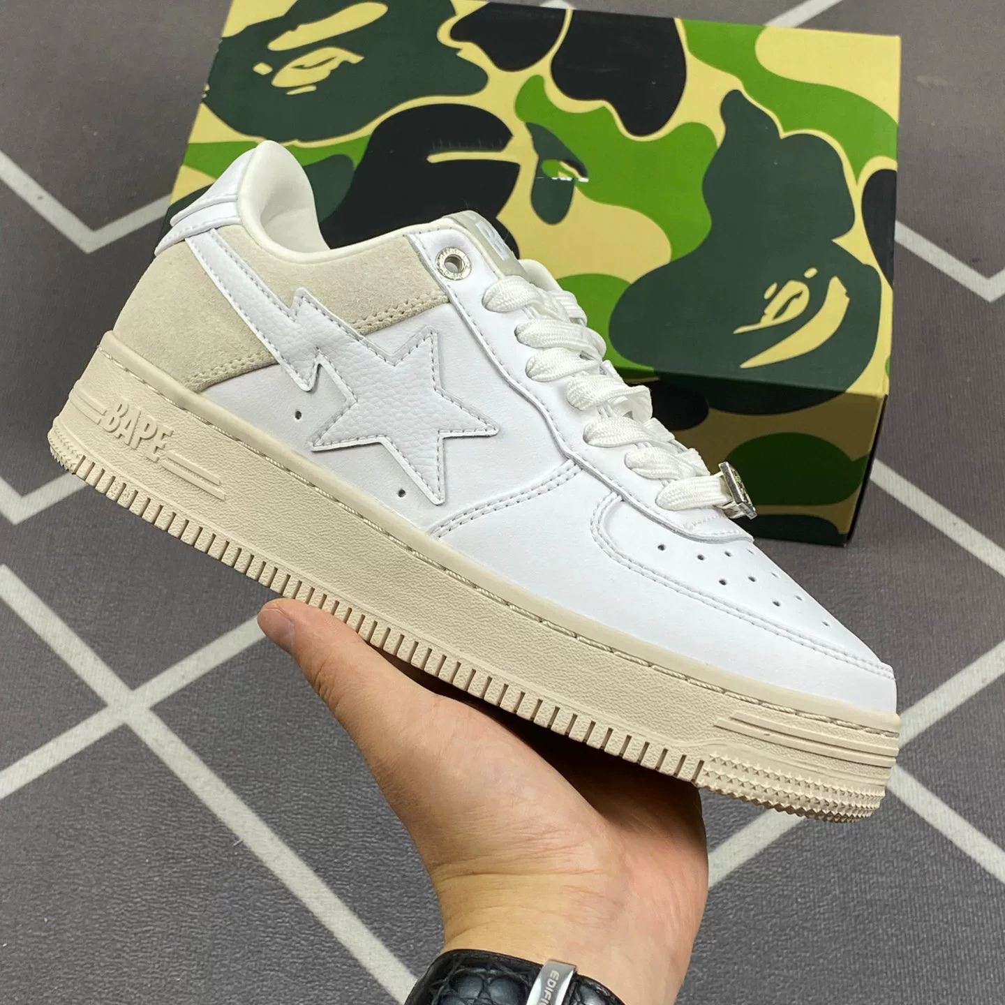 Bapegoose Sta Camouflage Street Fashion Vibe Couple Shoes photo 6