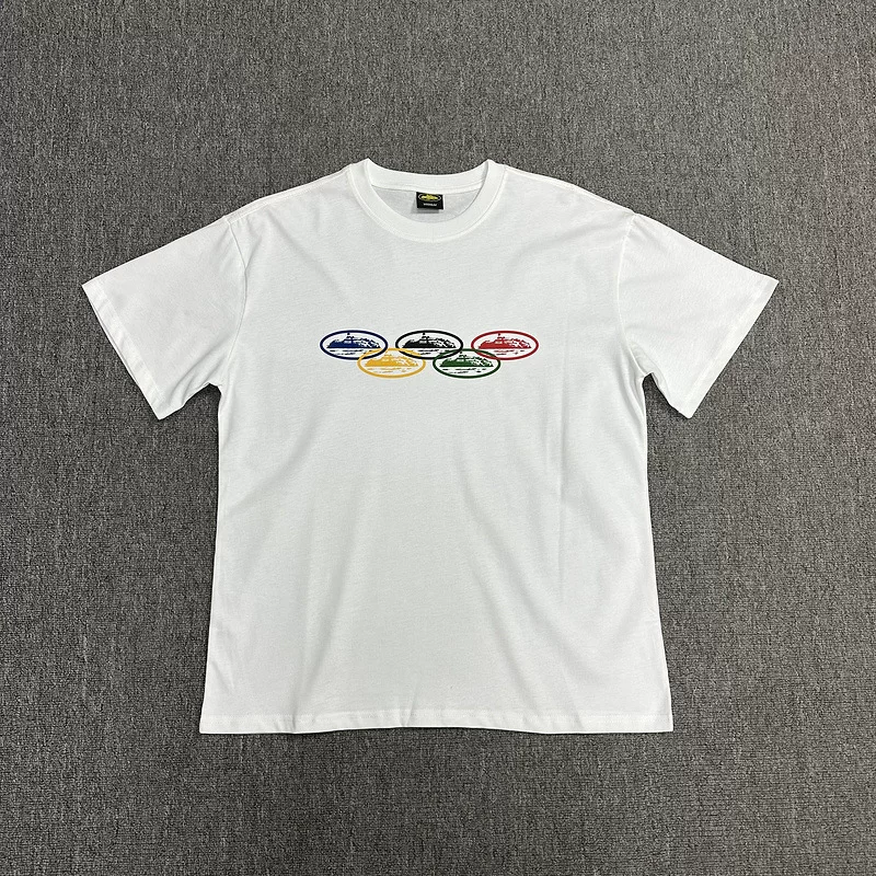 Corteiz Alcatraz Series T Shirt Short Sleeved Letter Logo Printed Round Neck photo 11