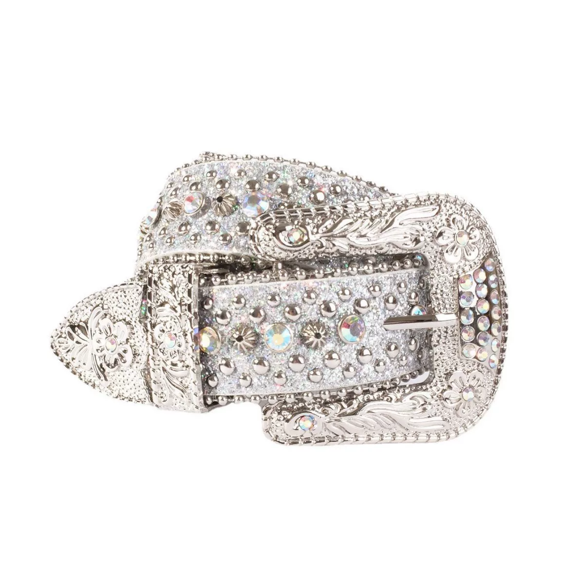 Decorative Studded Fashion Rhinestone Belt Dazzling Alloy Pin Buckle Faux photo 14