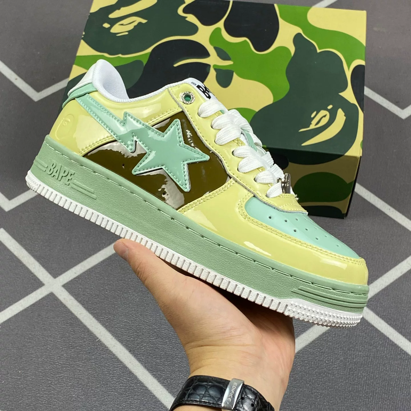 Bapegoose Sta Camouflage Street Fashion Vibe Couple Shoes photo 24