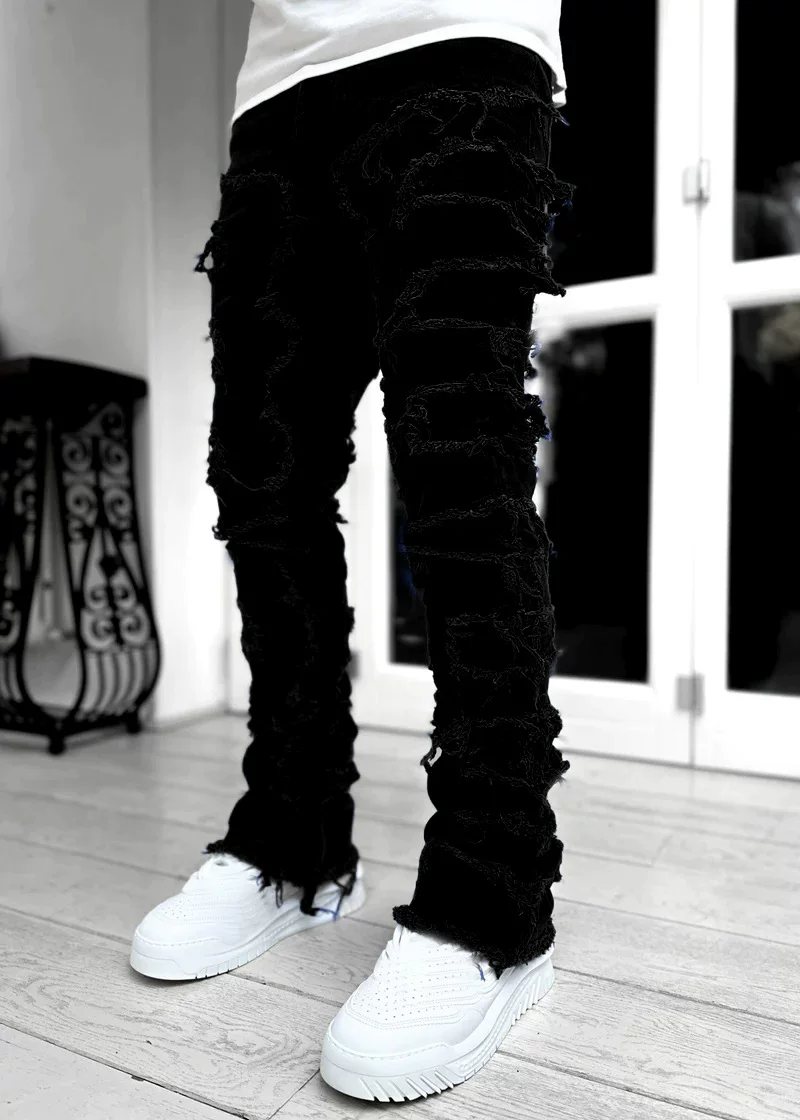 New Style Men S Straight Leg Jeans European And American Street photo 5