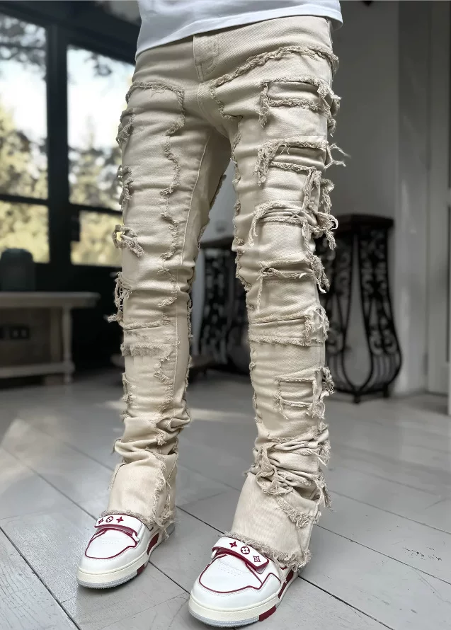 New Style Men S Straight Leg Jeans European And American Street photo 8