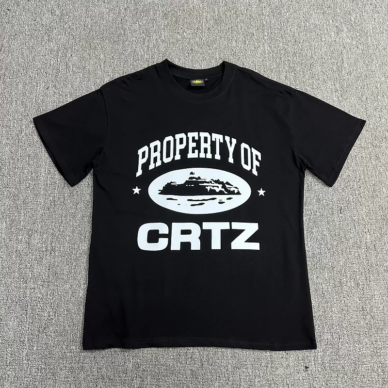 Corteiz Alcatraz Series T Shirt Short Sleeved Letter Logo Printed Round Neck photo 35