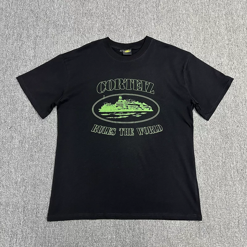 Corteiz Alcatraz Series T Shirt Short Sleeved Letter Logo Printed Round Neck photo 68