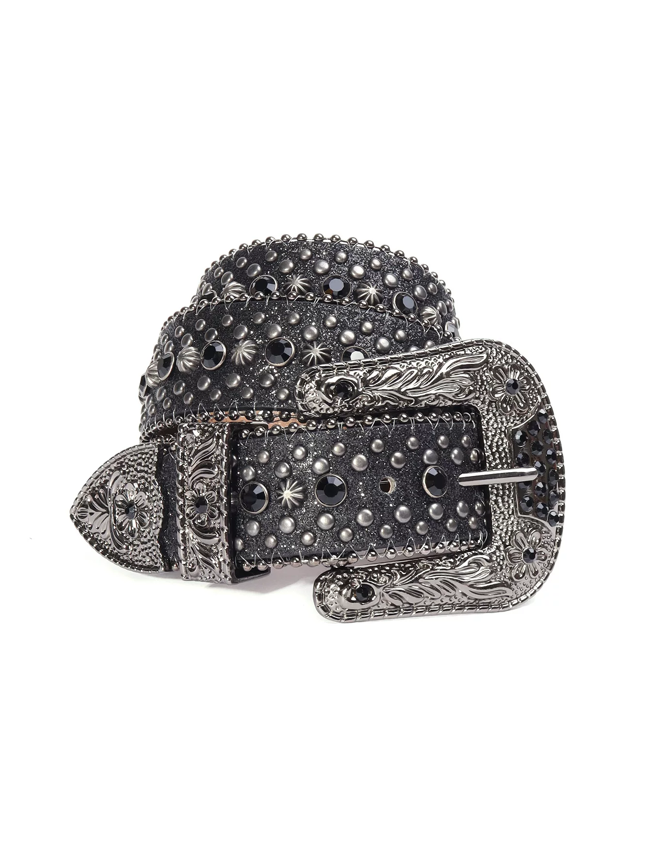 Decorative Studded Fashion Rhinestone Belt Dazzling Alloy Pin Buckle Faux photo 7