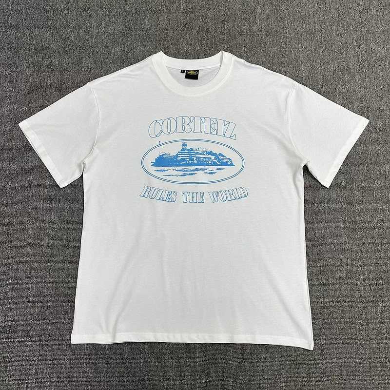 Corteiz Alcatraz Series T Shirt Short Sleeved Letter Logo Printed Round Neck photo 60