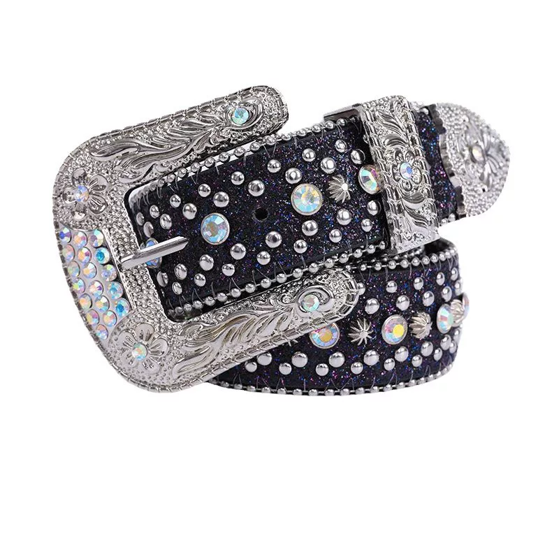 Decorative Studded Fashion Rhinestone Belt Dazzling Alloy Pin Buckle Faux photo 15