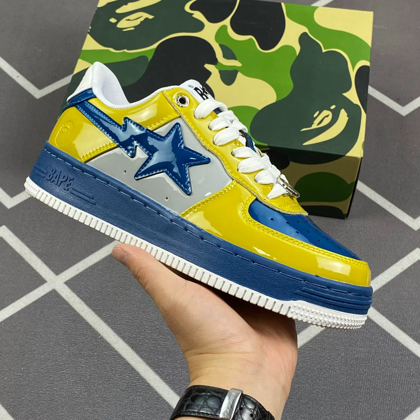 Bapegoose Sta Camouflage Street Fashion Vibe Couple Shoes photo 23