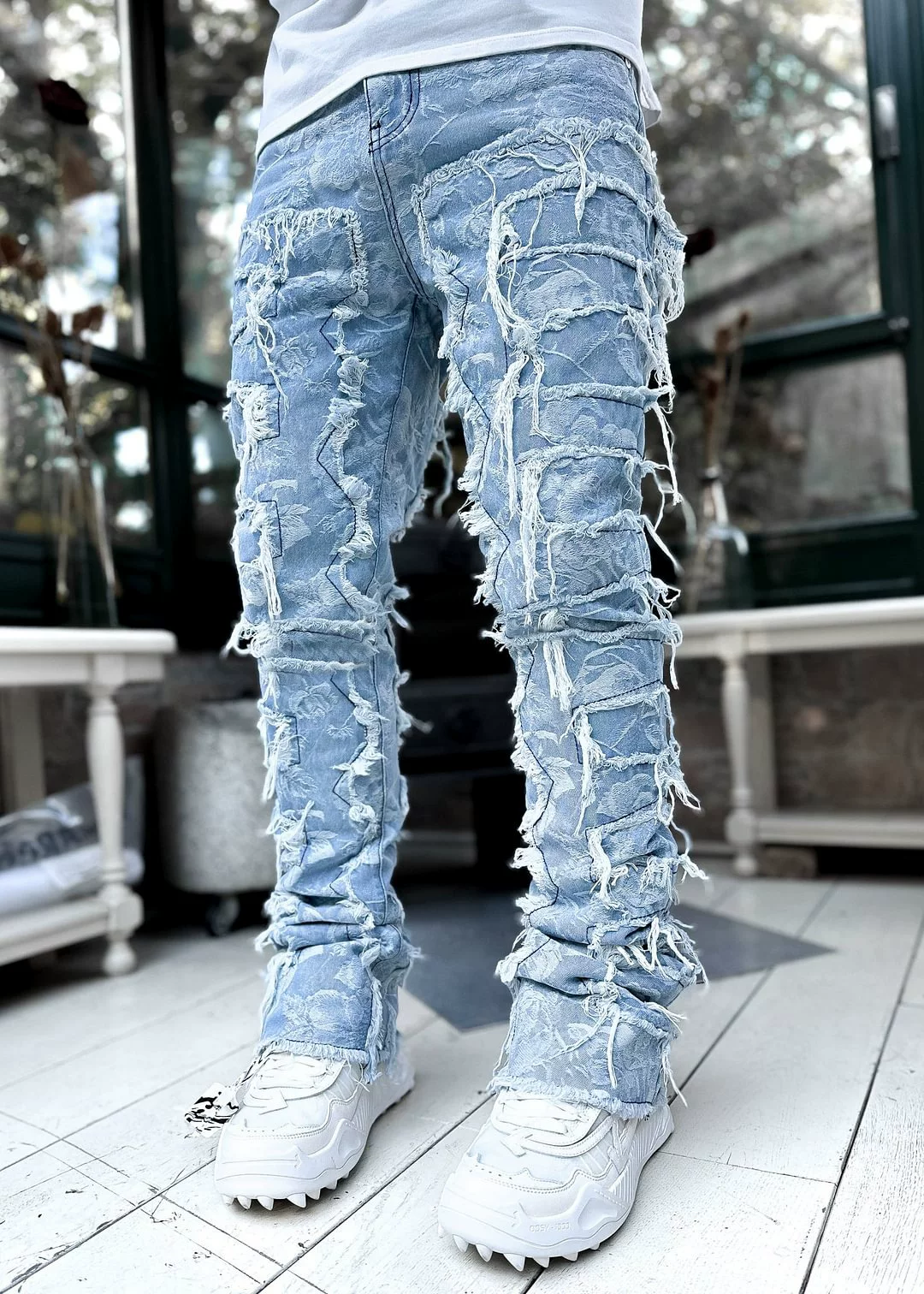New Style Men S Straight Leg Jeans European And American Street photo 9