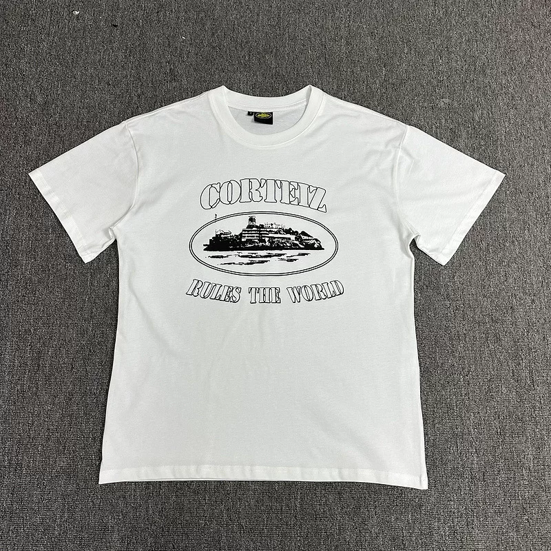 Corteiz Alcatraz Series T Shirt Short Sleeved Letter Logo Printed Round Neck photo 64