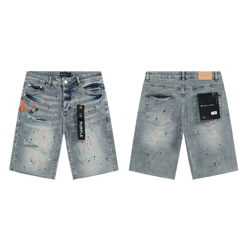 2024 American Style Trendy Brand Ripped Patchwork Ash Gray Men S Casual photo 34