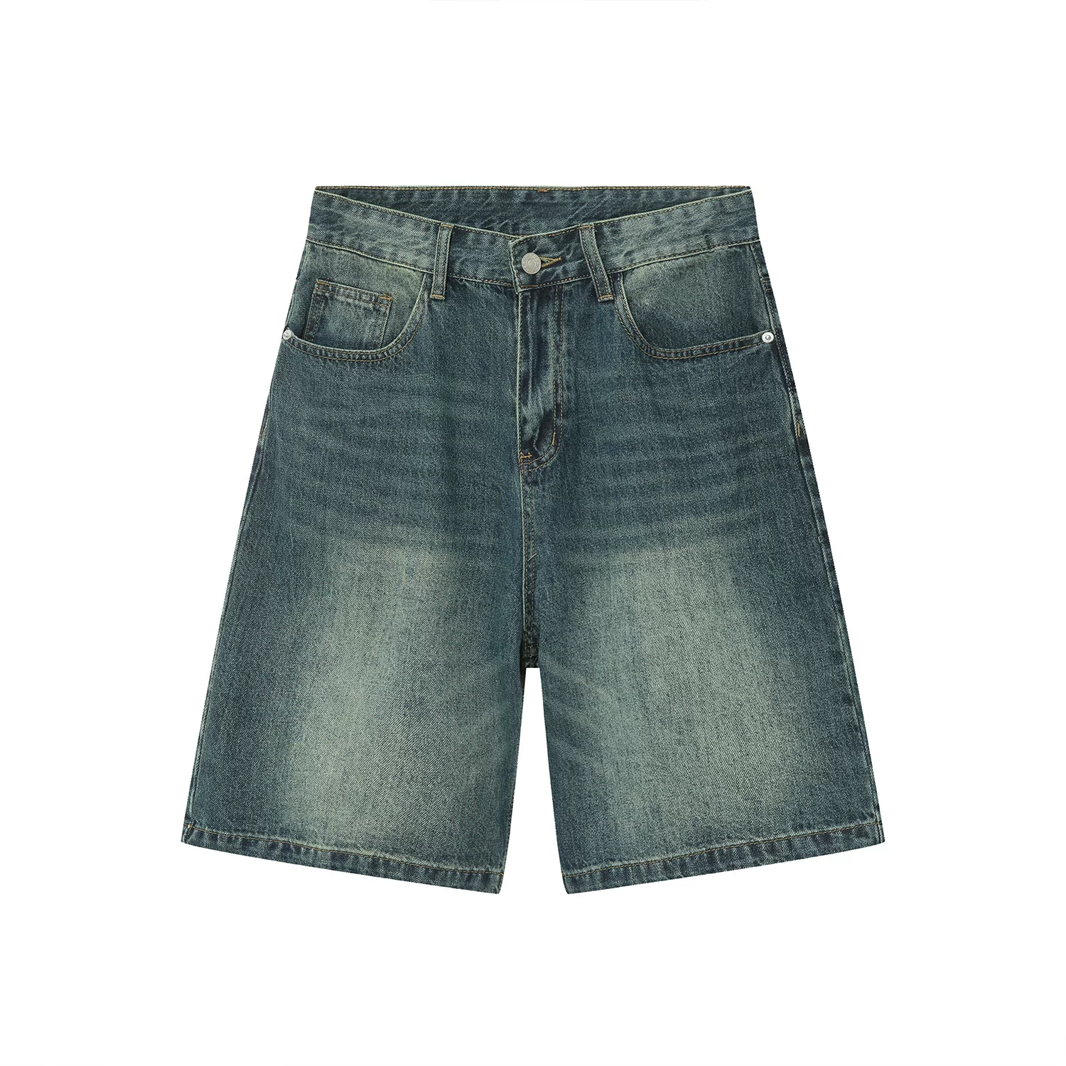Mtlclothes Men S Clothing Distressed Washed Denim Shorts For Men Summer photo 5