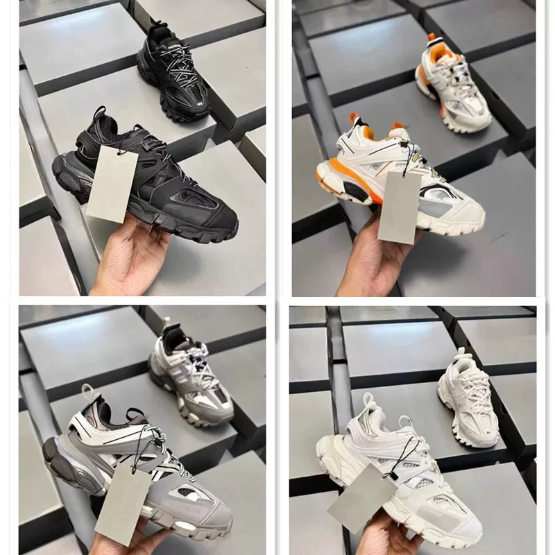 Paris Third Generation Dad Shoes Retro Track3 0 Thick Soled Sports Casual Shoes