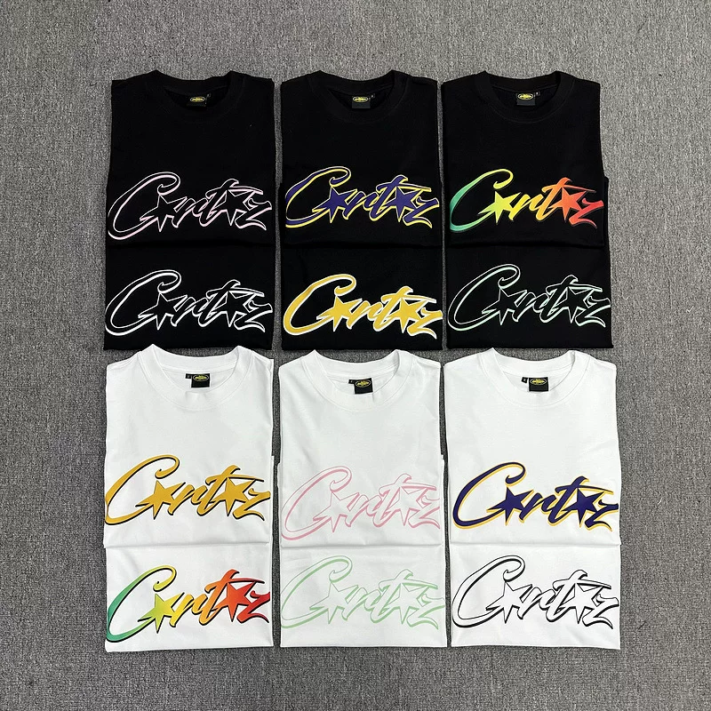 Corteiz Alcatraz Series T Shirt Short Sleeved Letter Logo Printed Round Neck photo 78