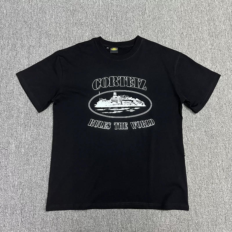 Corteiz Alcatraz Series T Shirt Short Sleeved Letter Logo Printed Round Neck photo 73