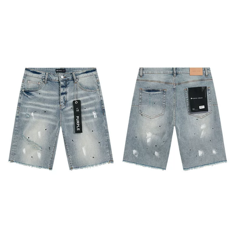 2024 American Style Trendy Brand Ripped Patchwork Ash Gray Men S Casual photo 35