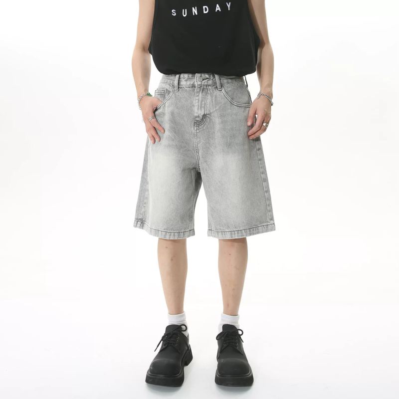 Mtlclothes Men S Clothing Distressed Washed Denim Shorts For Men Summer