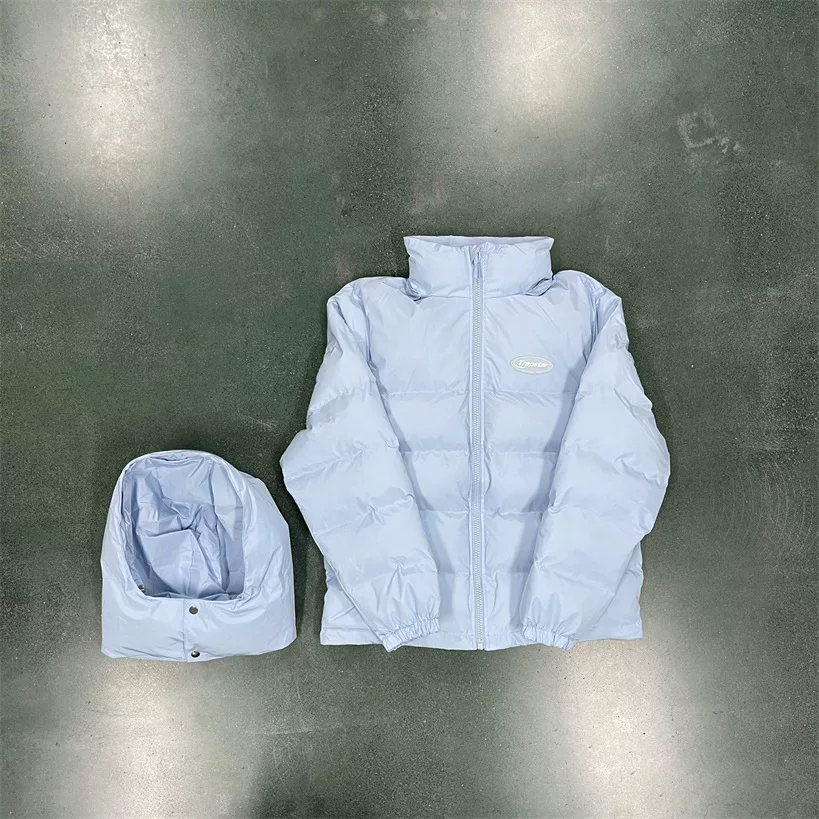 Trapstar Shooters Puffer Men S Detachable Jacket Quality Shiny Original Drill photo 9