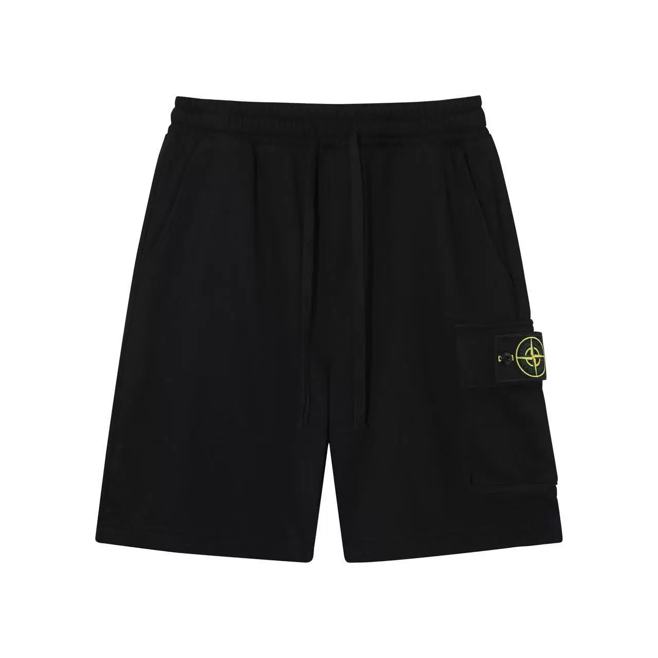Stone Patterned Micro Label Compass Logo Casual Pocket Shorts photo 2