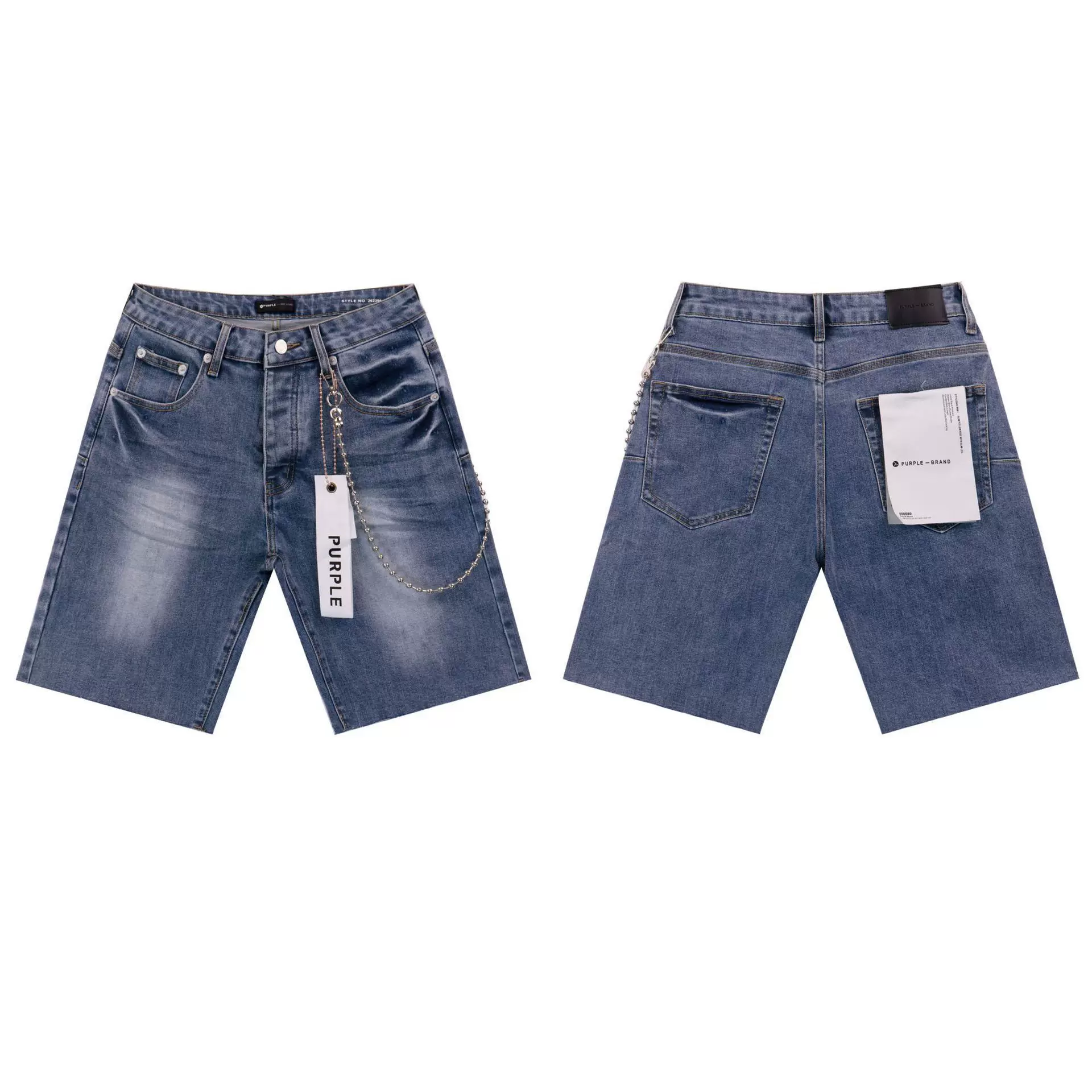 2024 American Style Trendy Brand Ripped Patchwork Ash Gray Men S Casual photo 11