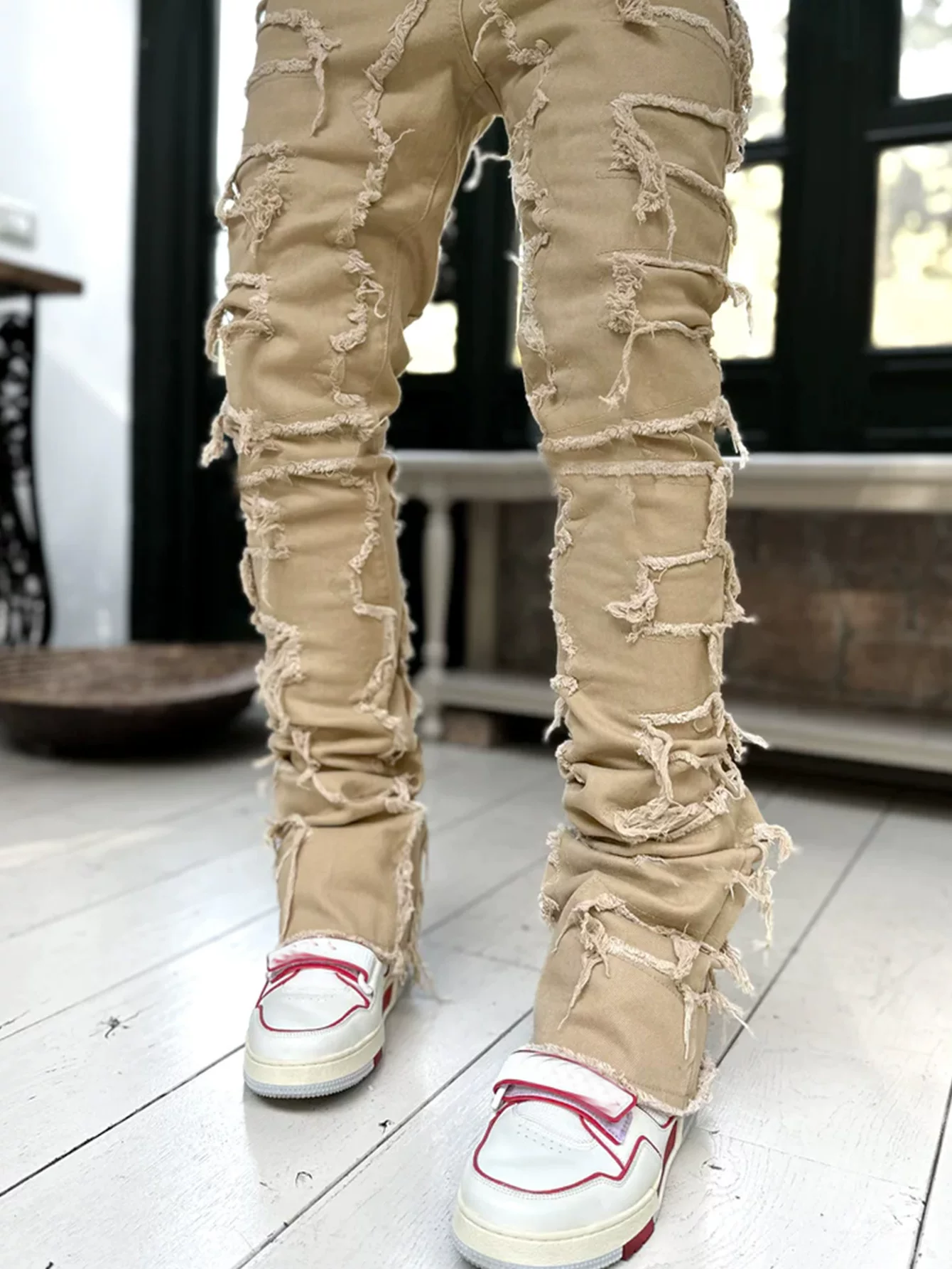 New Style Men S Straight Leg Jeans European And American Street photo 6