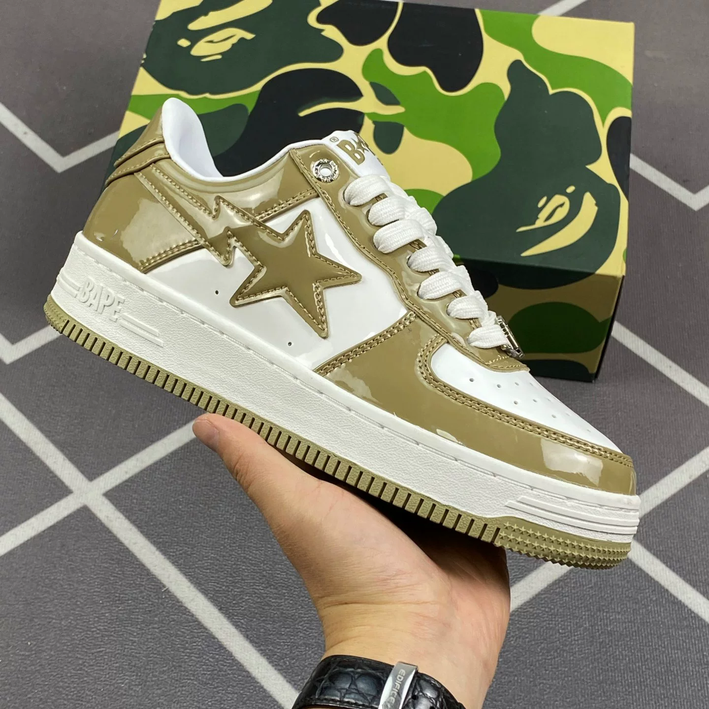 Bapegoose Sta Camouflage Street Fashion Vibe Couple Shoes photo 3