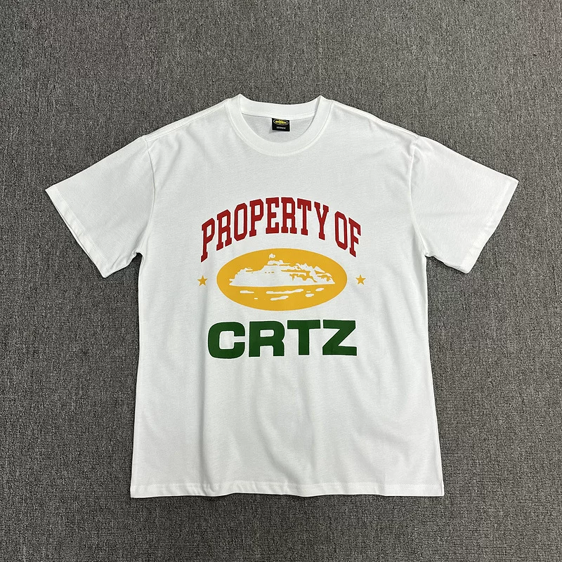 Corteiz Alcatraz Series T Shirt Short Sleeved Letter Logo Printed Round Neck photo 5