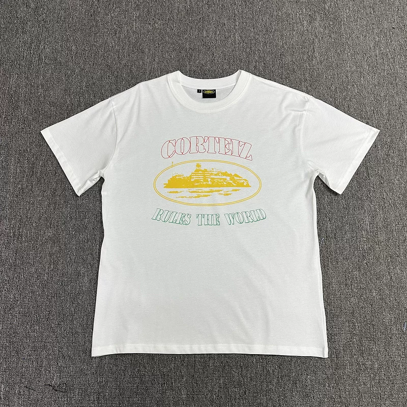 Corteiz Alcatraz Series T Shirt Short Sleeved Letter Logo Printed Round Neck photo 62