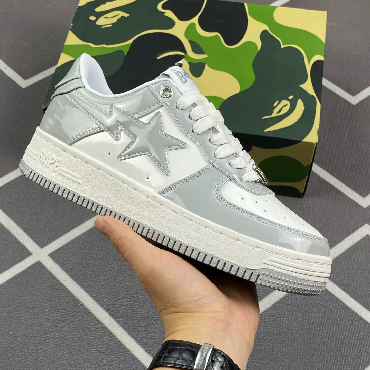Bapegoose Sta Camouflage Street Fashion Vibe Couple Shoes photo 13