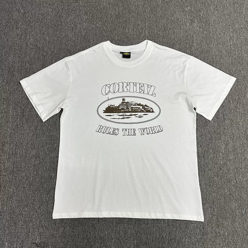 Corteiz Alcatraz Series T Shirt Short Sleeved Letter Logo Printed Round Neck photo 61