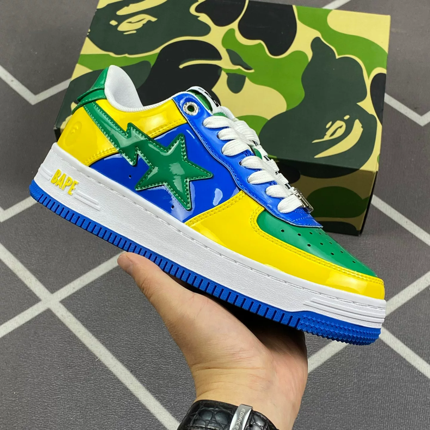 Bapegoose Sta Camouflage Street Fashion Vibe Couple Shoes photo 15
