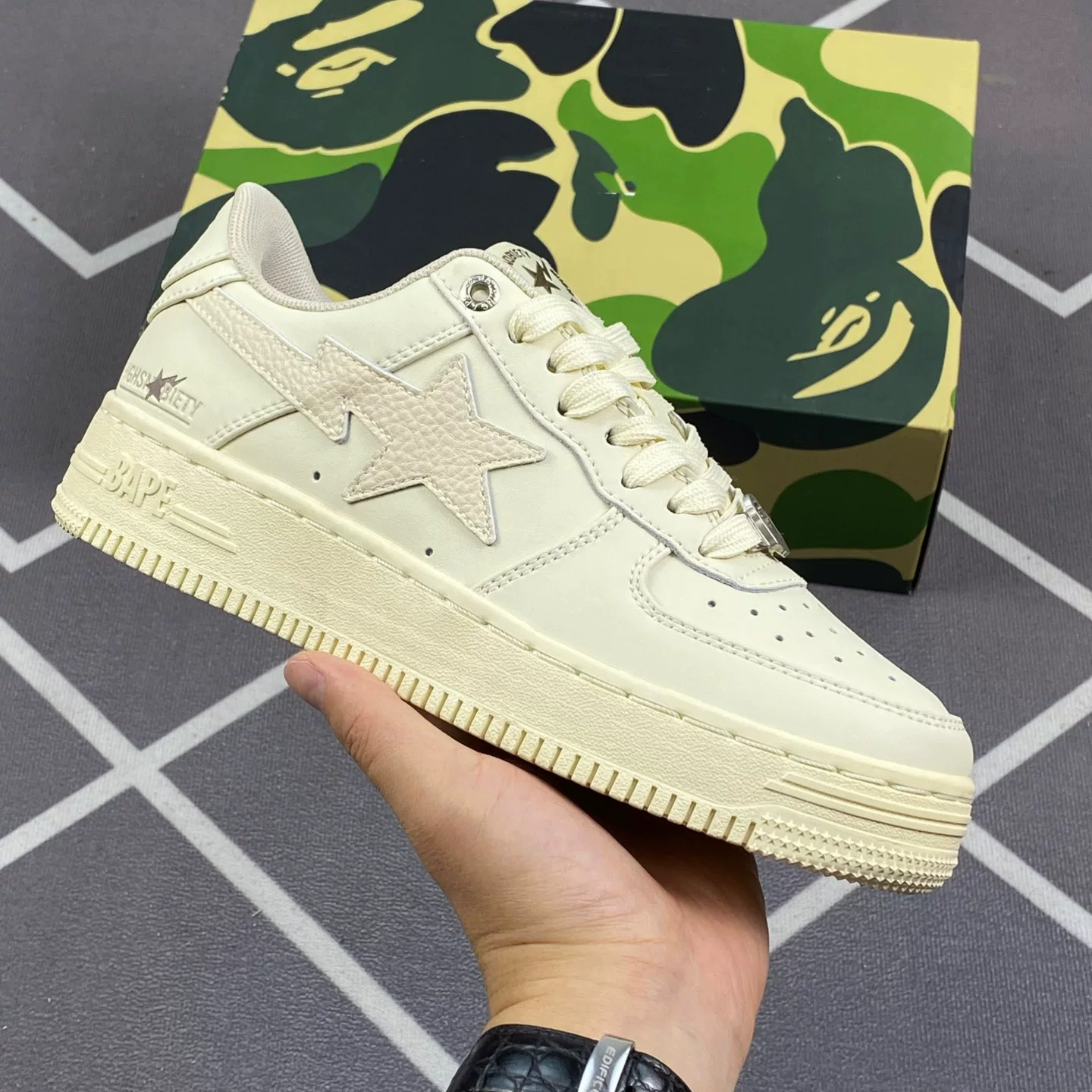 Bapegoose Sta Camouflage Street Fashion Vibe Couple Shoes photo 12