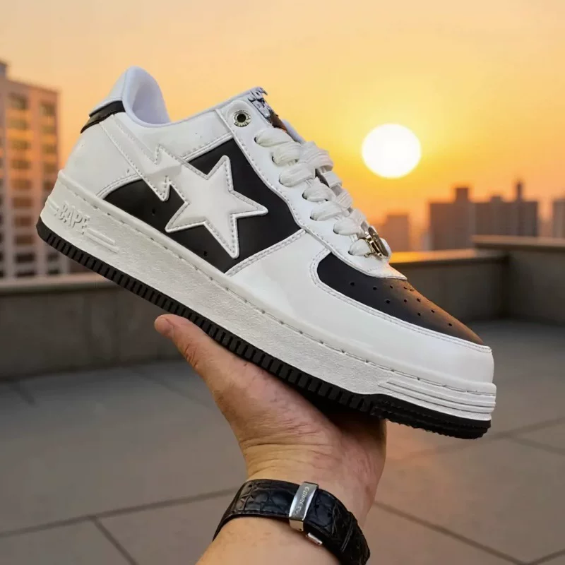 Bapegoose Sta Camouflage Street Fashion Vibe Couple Shoes photo 1