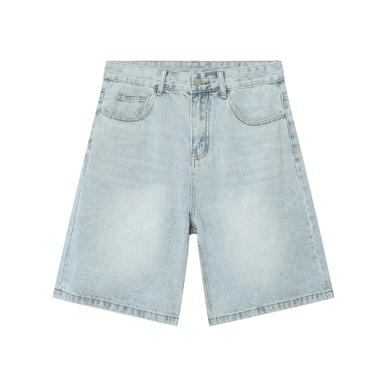 Mtlclothes Men S Clothing Distressed Washed Denim Shorts For Men Summer photo 3