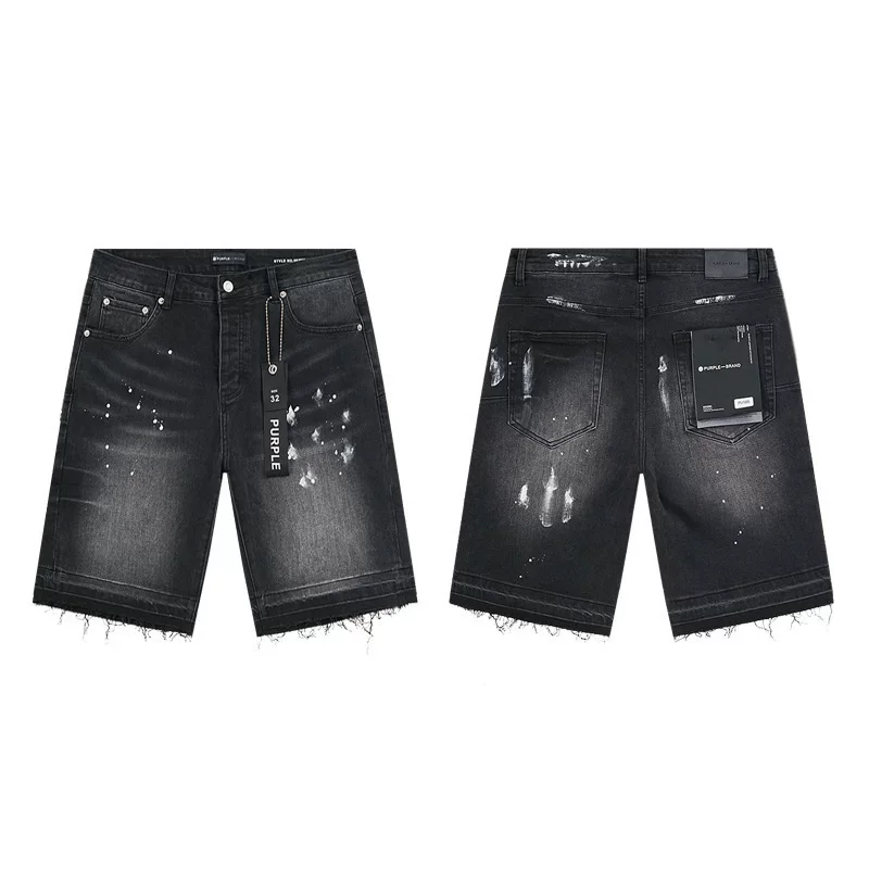 2024 American Style Trendy Brand Ripped Patchwork Ash Gray Men S Casual photo 36