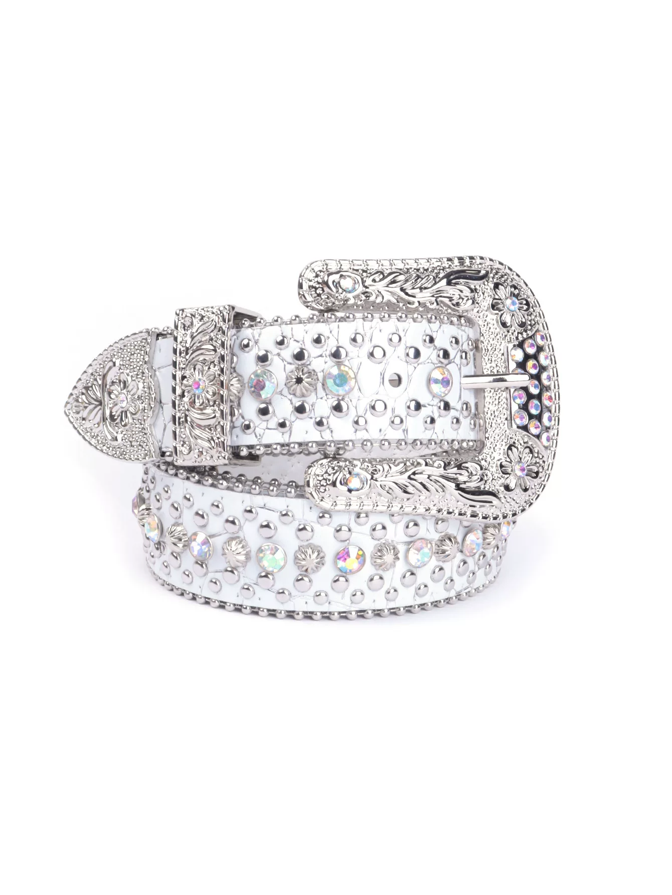Decorative Studded Fashion Rhinestone Belt Dazzling Alloy Pin Buckle Faux photo 10