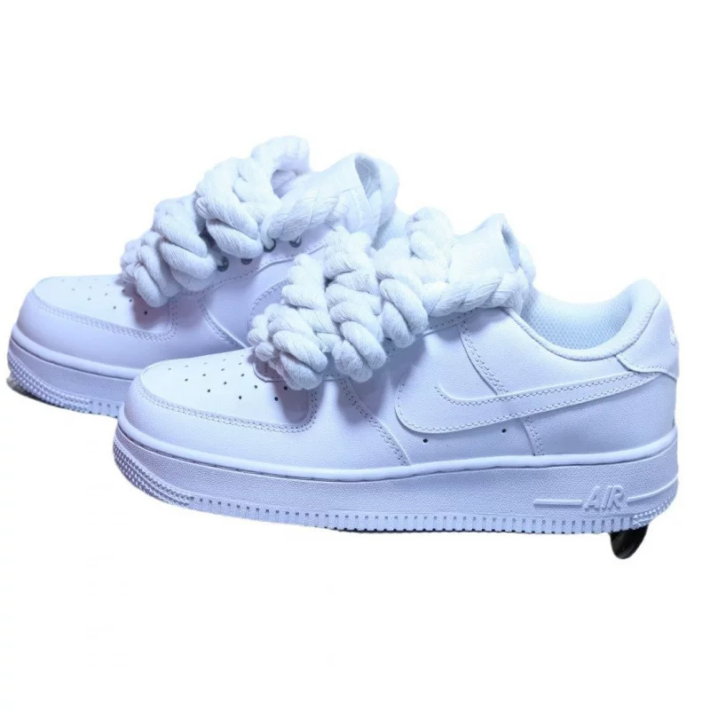 Af1 Hemp Rope Sneakers With Thick Laces Women S Sports photo 26