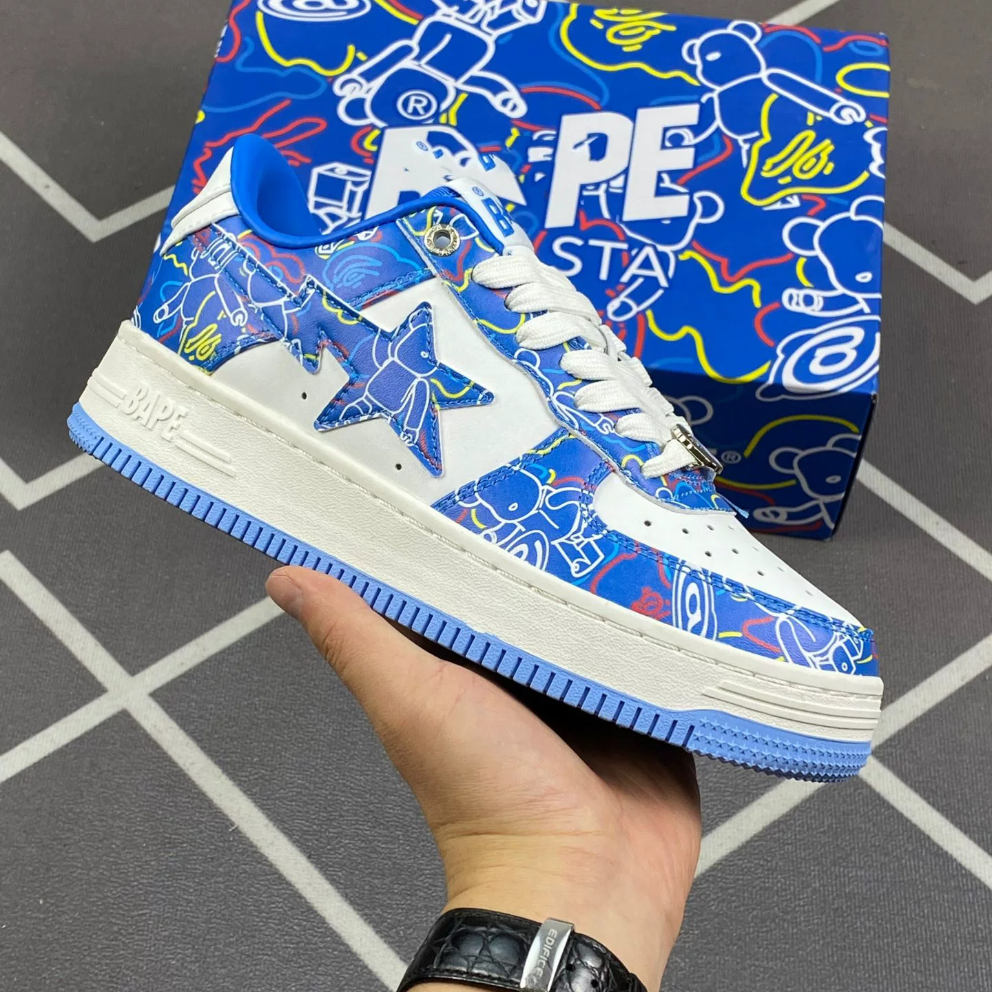 Bapegoose Sta Camouflage Street Fashion Vibe Couple Shoes photo 19