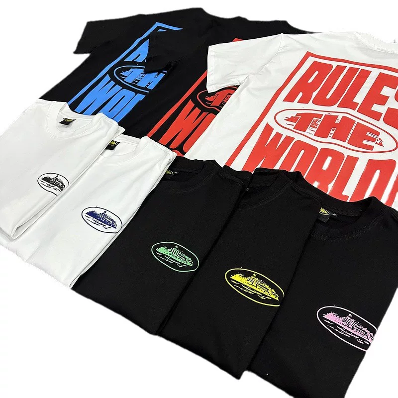 Corteiz Alcatraz Series T Shirt Short Sleeved Letter Logo Printed Round Neck photo 80